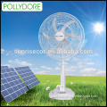 28" solar rechargeable industrial fan with oscillating & LED light